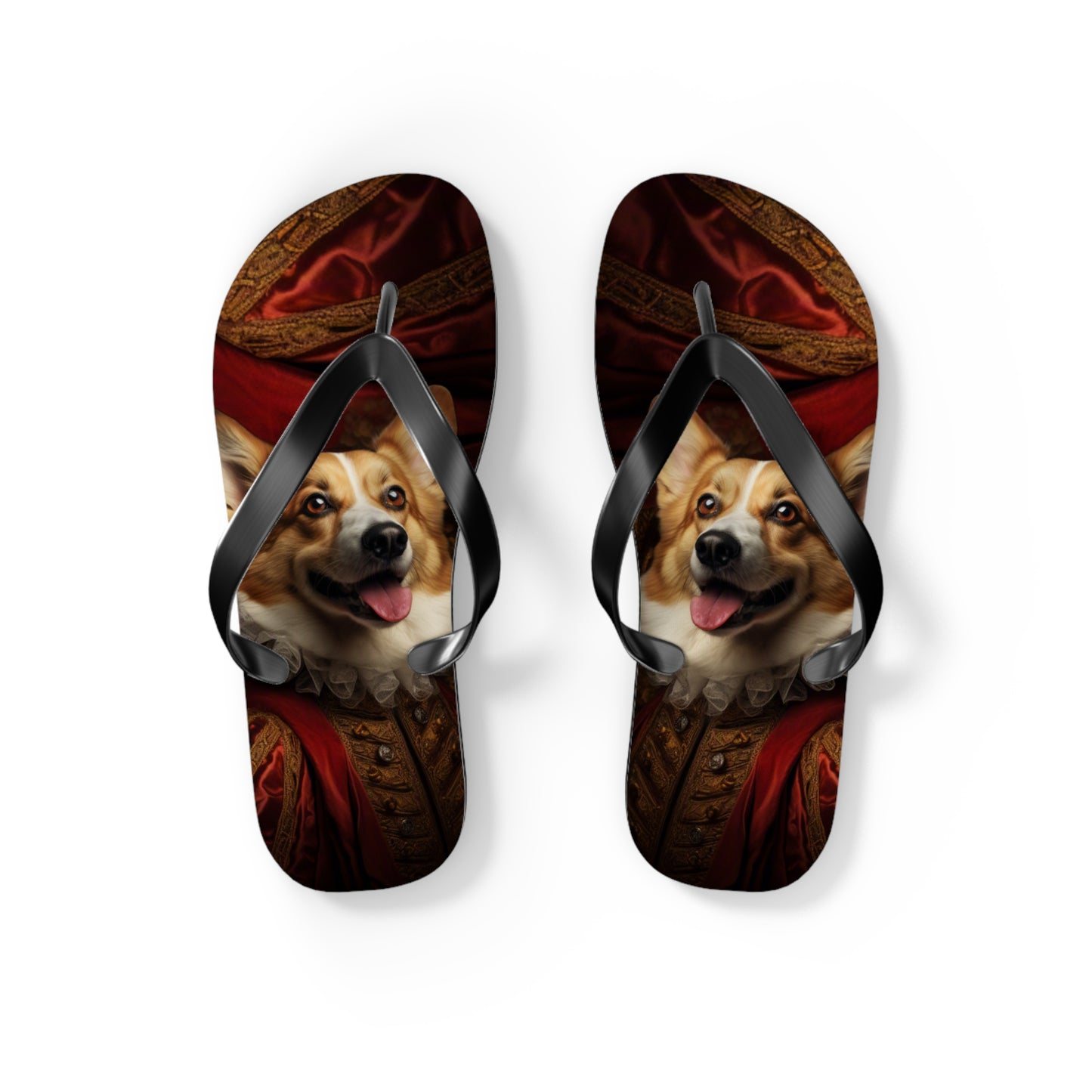 Renaissance Corgi Flip-Flops