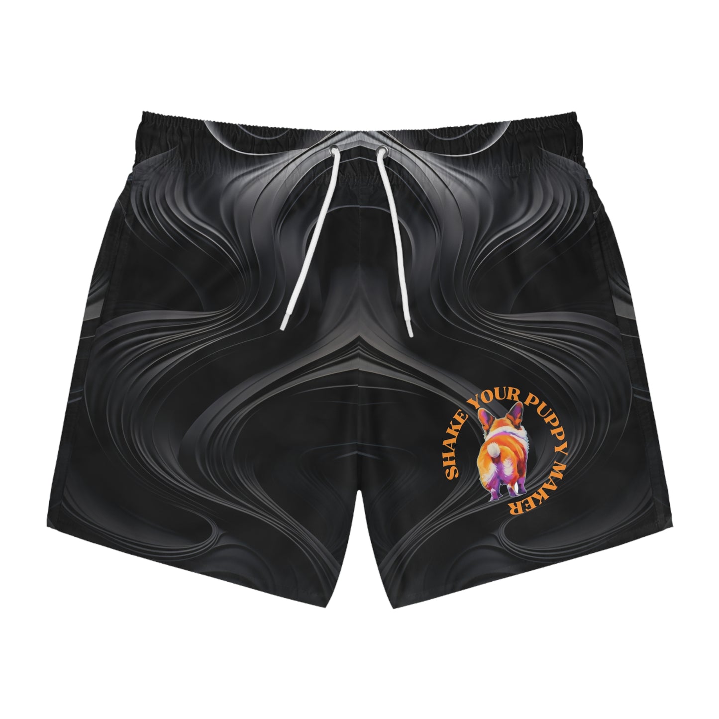 Shake Your Puppy Maker Swim Trunks