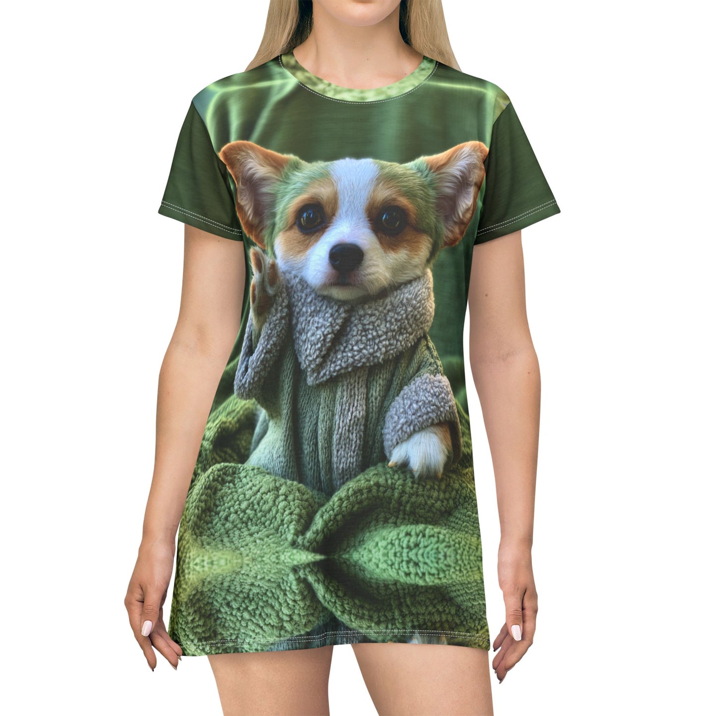 Grogu the Corgi T-Dress