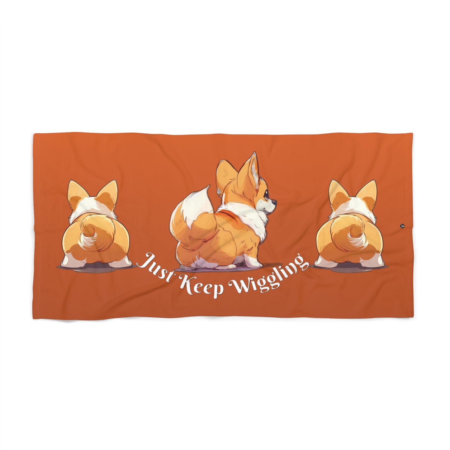 Just Keep Wiggling Beach Towel
