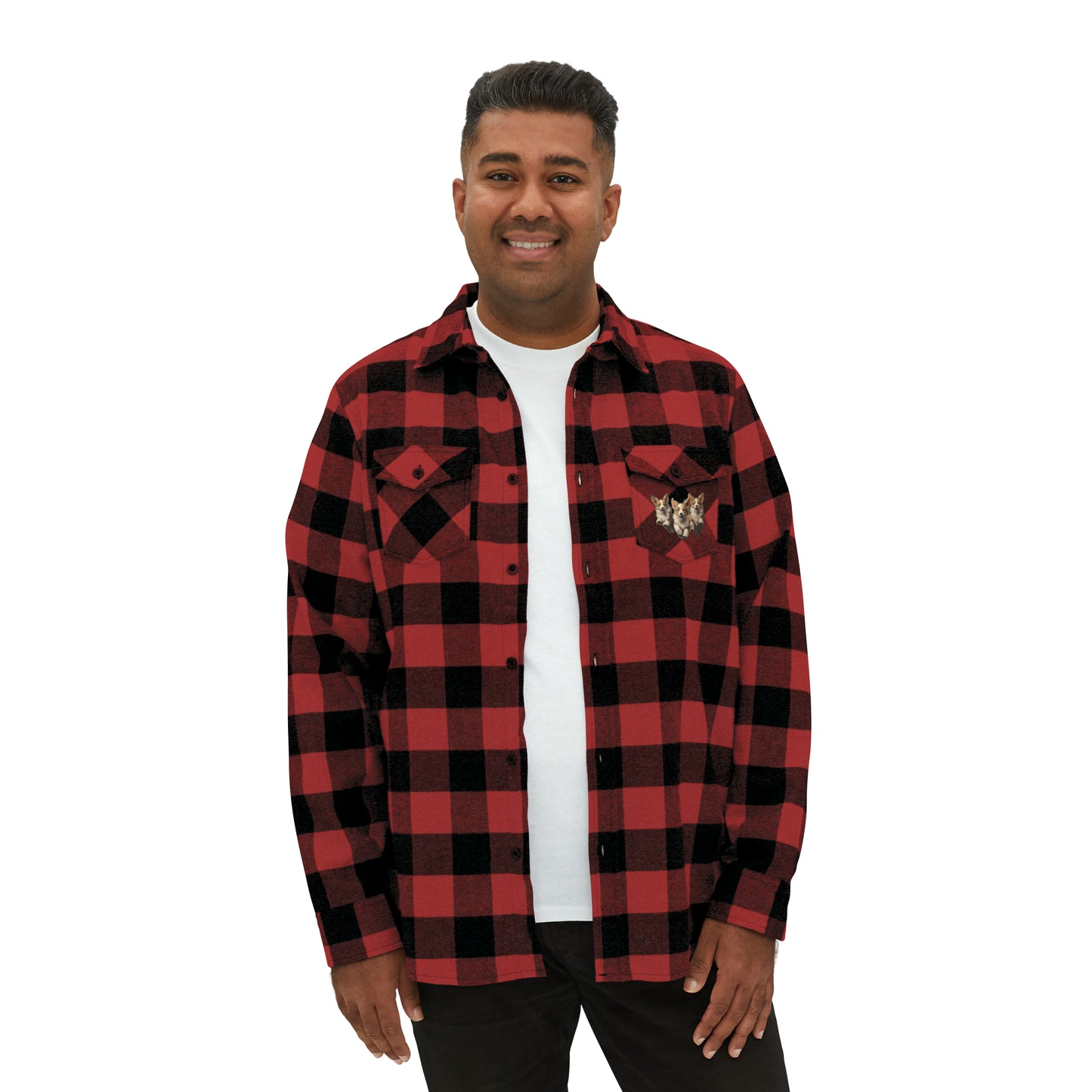 Corgi Enthusiasm - Flannel Shirt