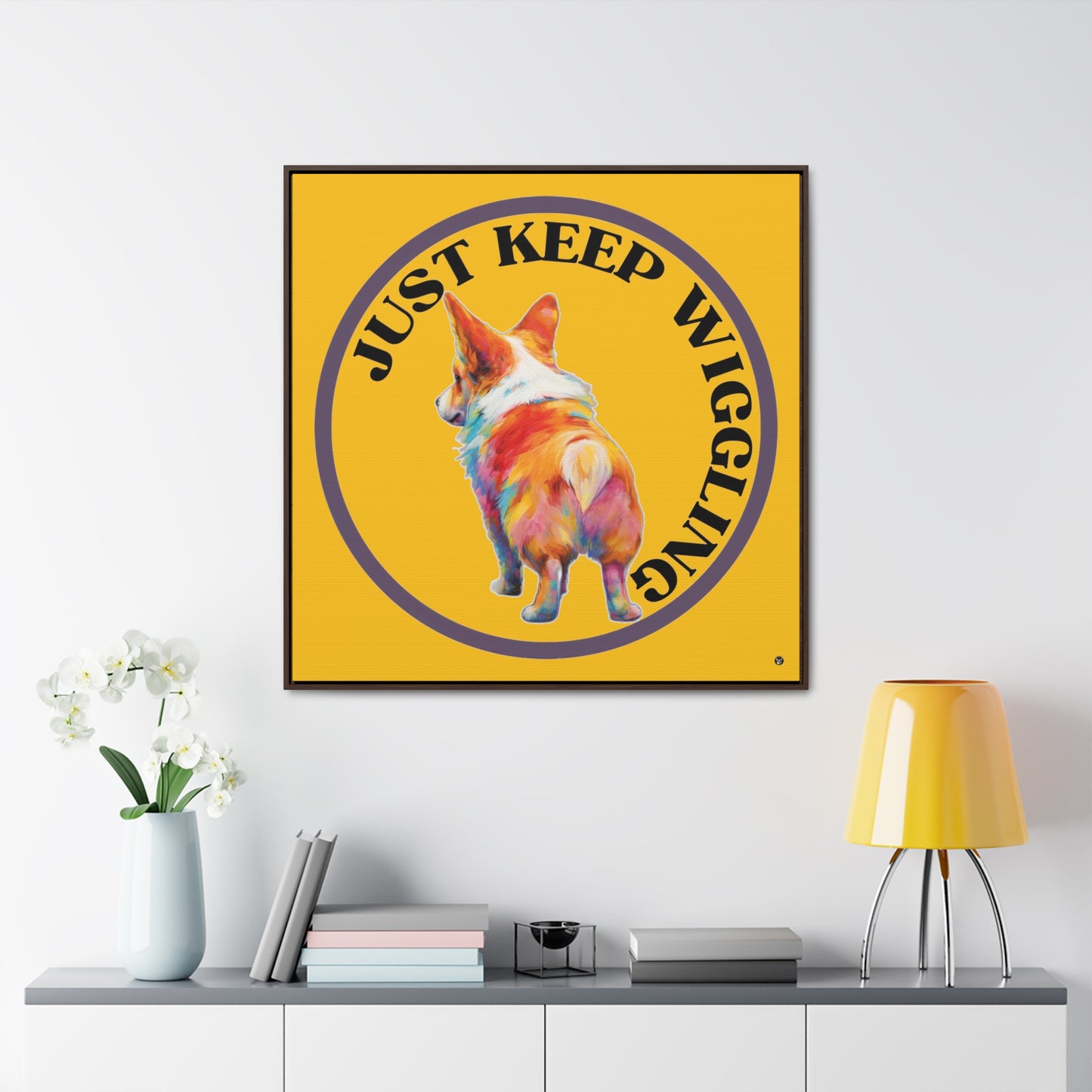 Just Keep Wiggling - Framed on Canvas