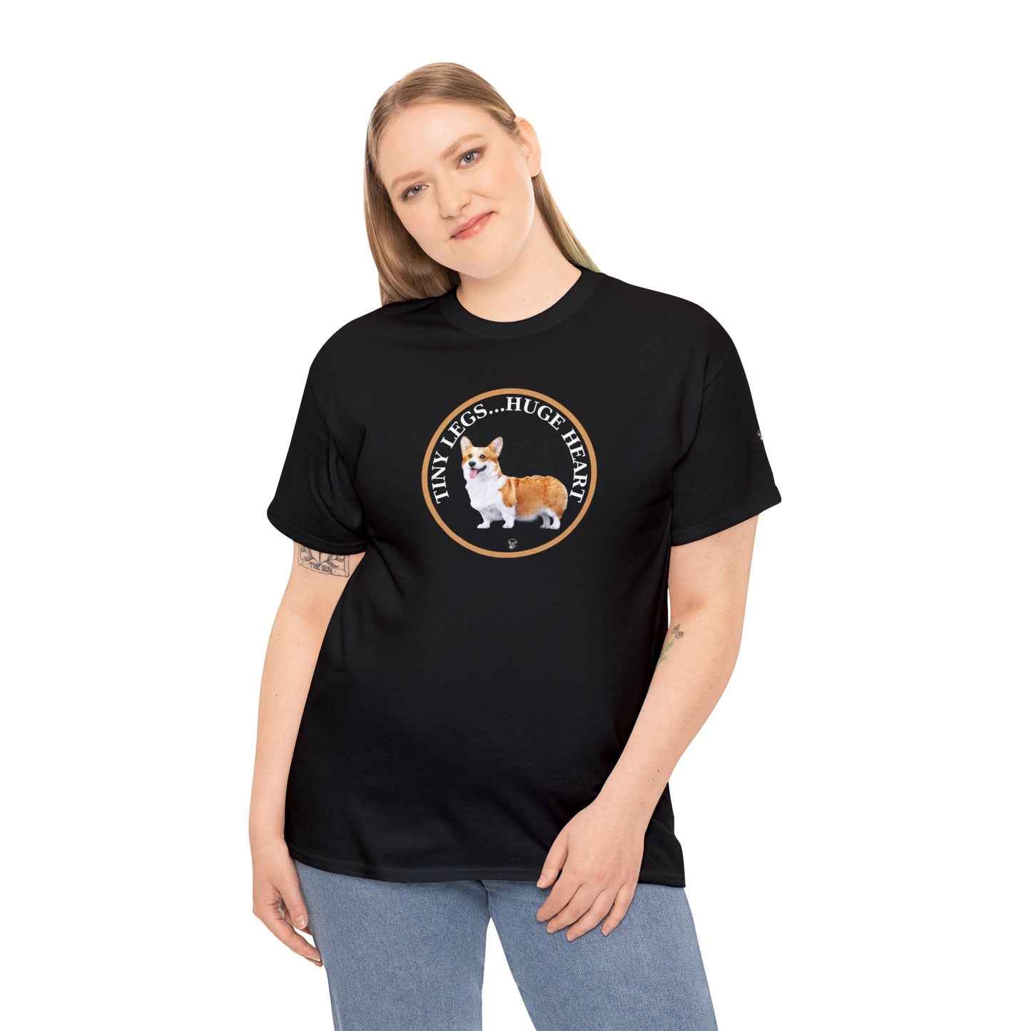 Tiny Legs...Huge Heart - Unisex Heavy Cotton Tee