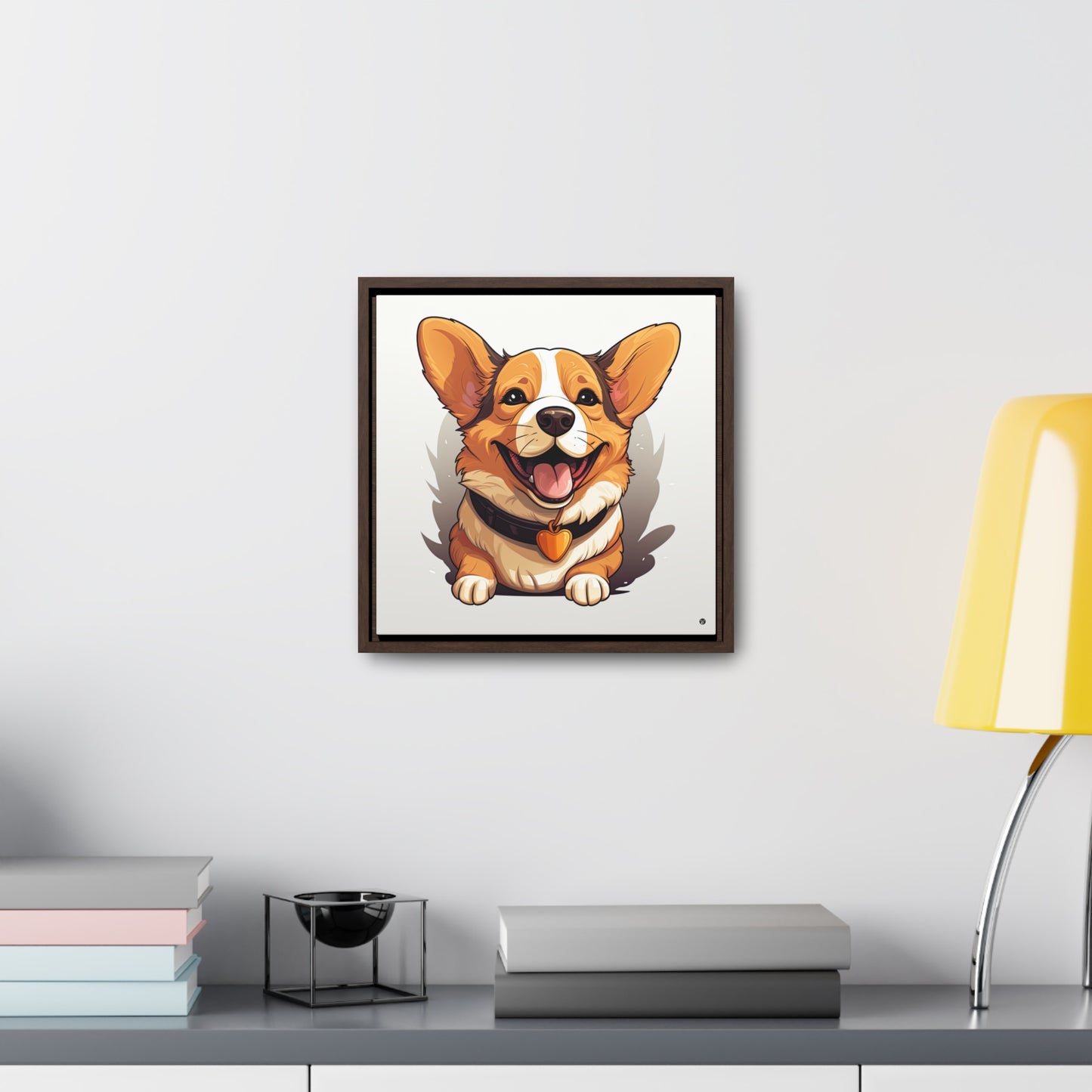 Puppy Love - Framed on Canvas