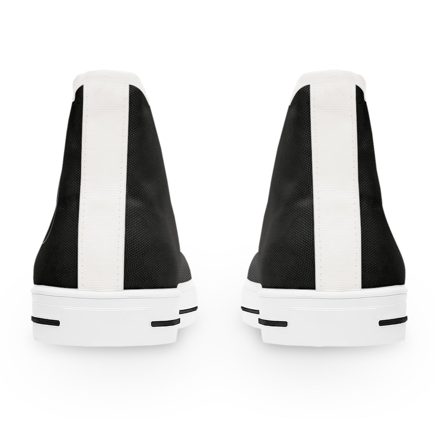 Corgi Boutique Logo Women's High Top Casual Black Canvas Sneakers