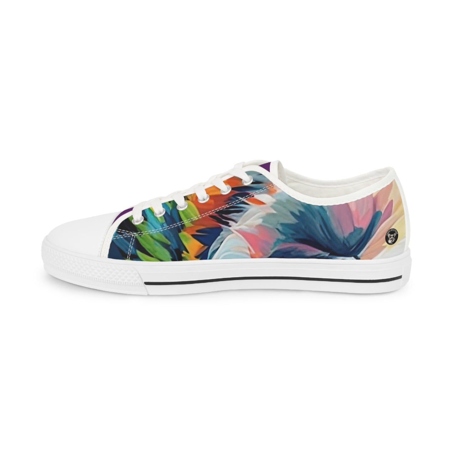 Scouter Corgi Artistic Abstract Colorful Men's Low Top Casual Canvas Sneakers