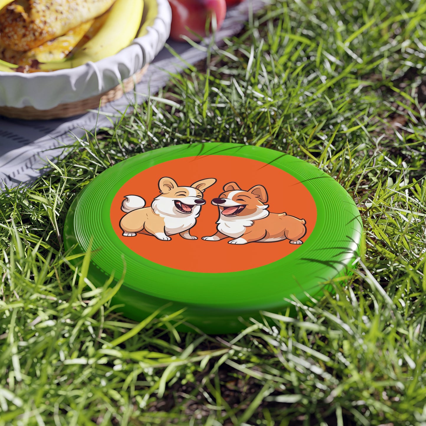 Corgi Couple - Wham-O Frisbee