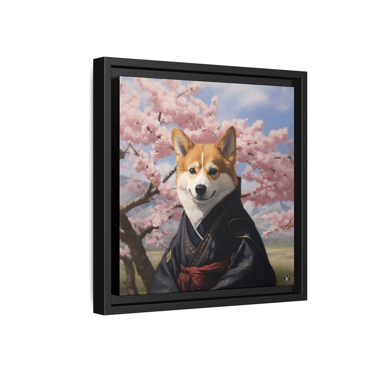 Ninja Corgi sur toile
