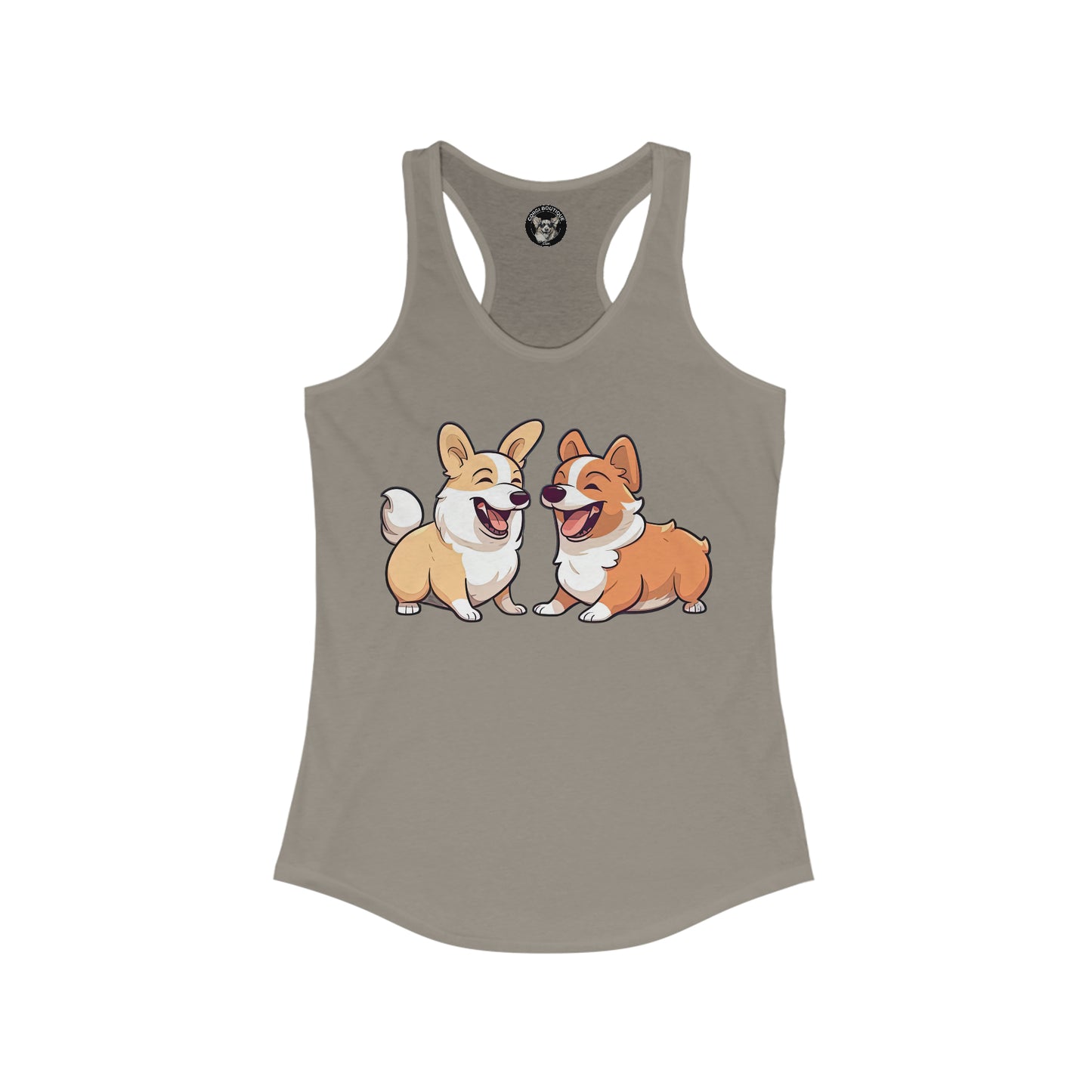 Corgi Couple - Racerback Tank