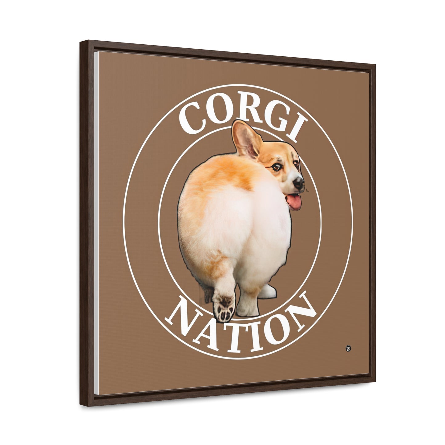 Corgi Nation - Framed on Canvas