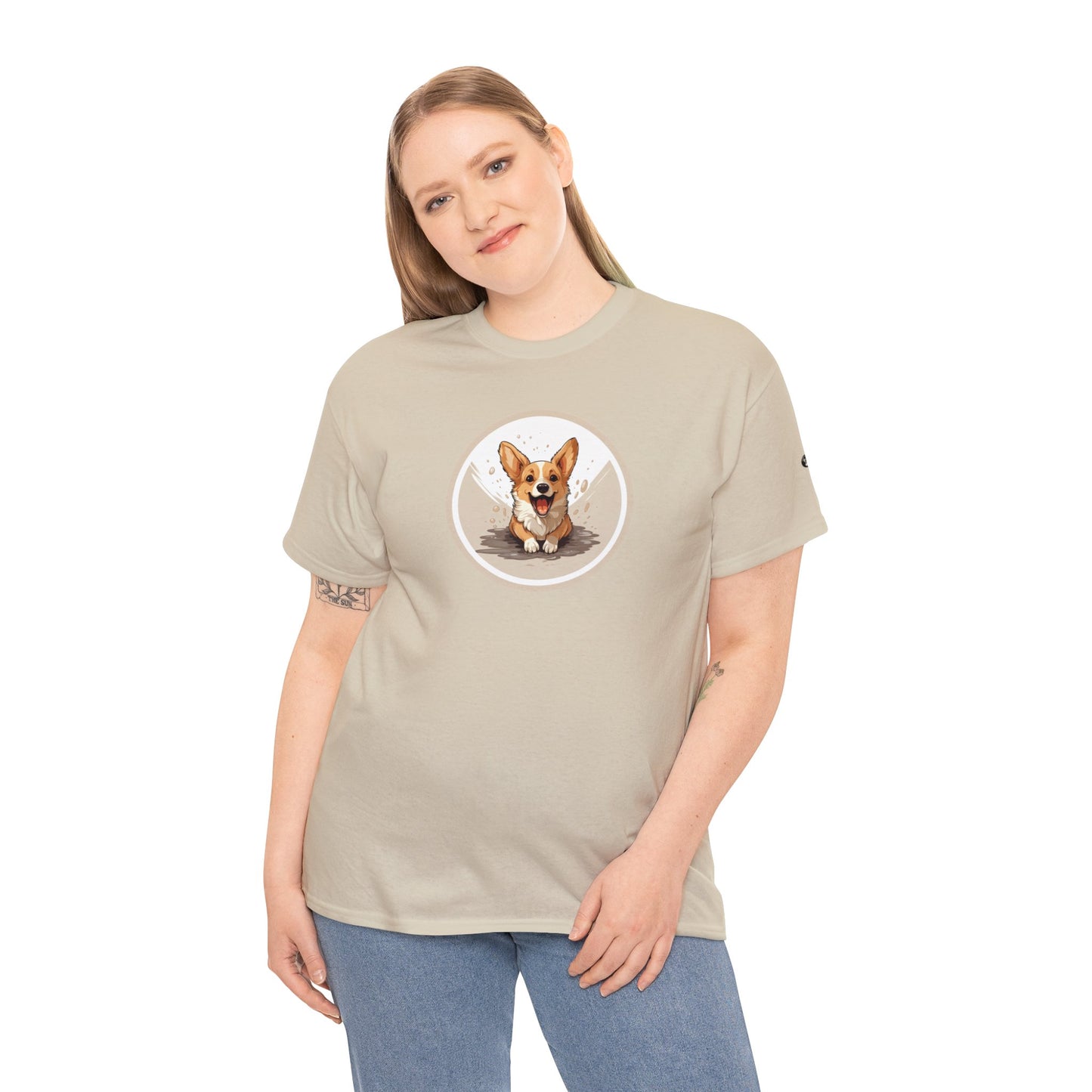 Corgi Cuteness - Unisex Heavy Cotton Tee