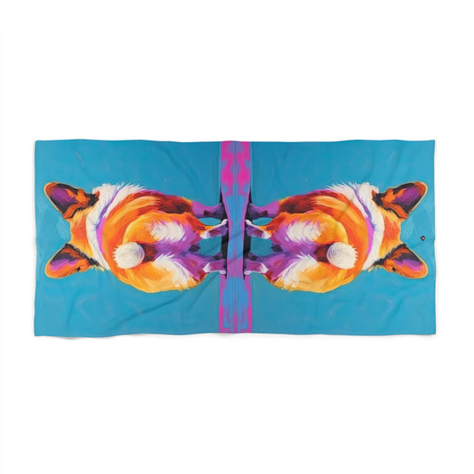 Corgi Butt Beach Towel