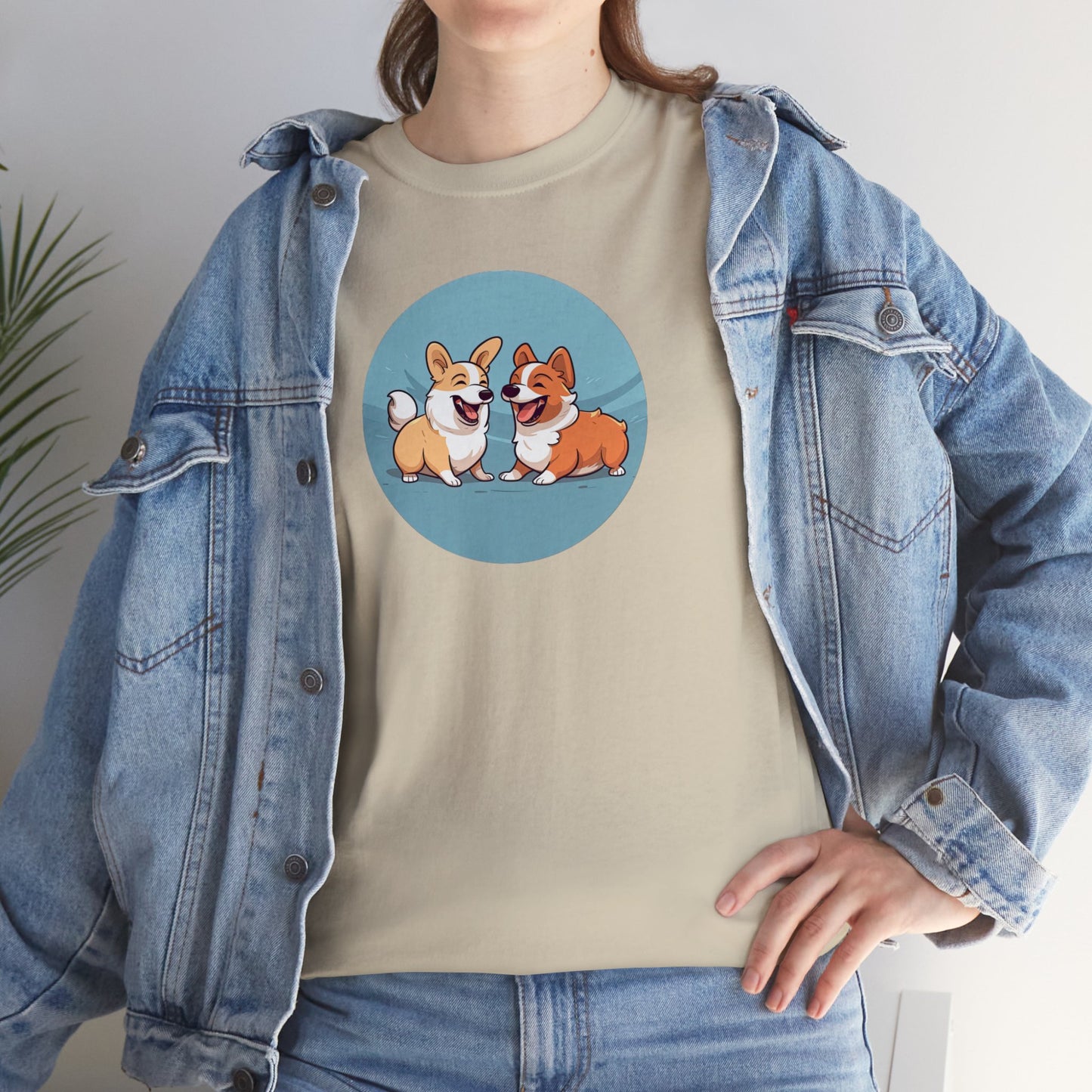 Corgi Couple - Unisex Heavy Cotton Tee