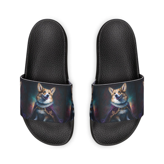 Corgi Royalty - Men's Slide Sandals