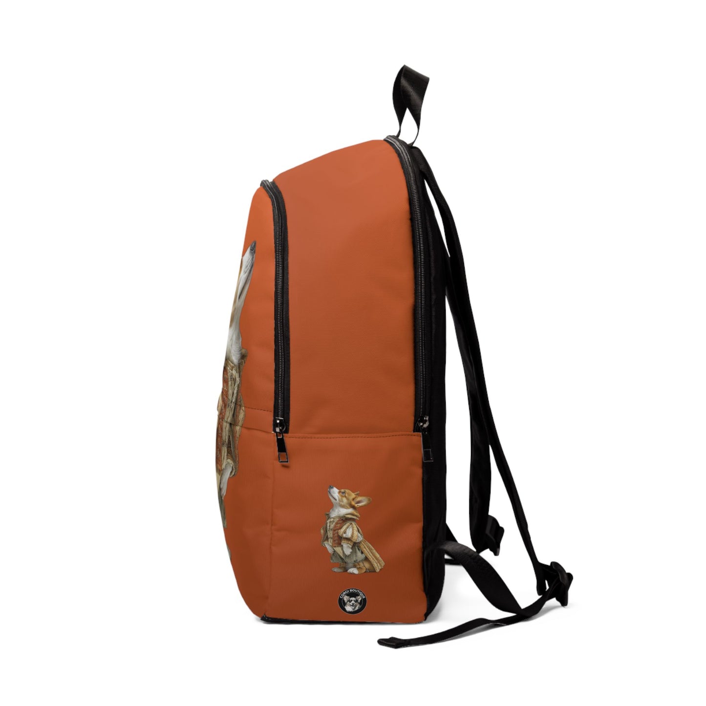 Prince Corgi Burnt Orange Backpack — Royal Corgi Rucksack