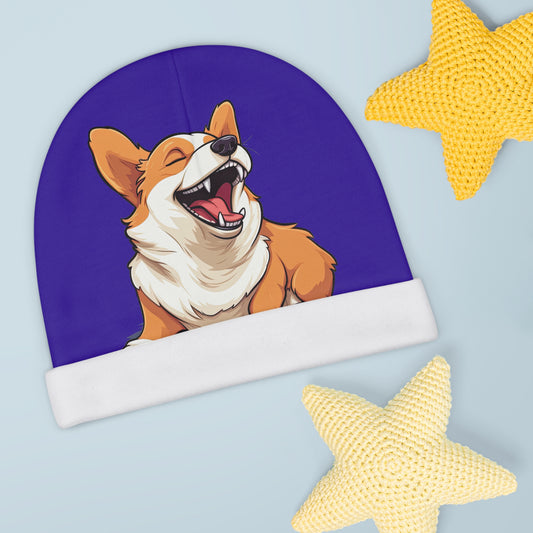 Comical Corgi Baby Beanie