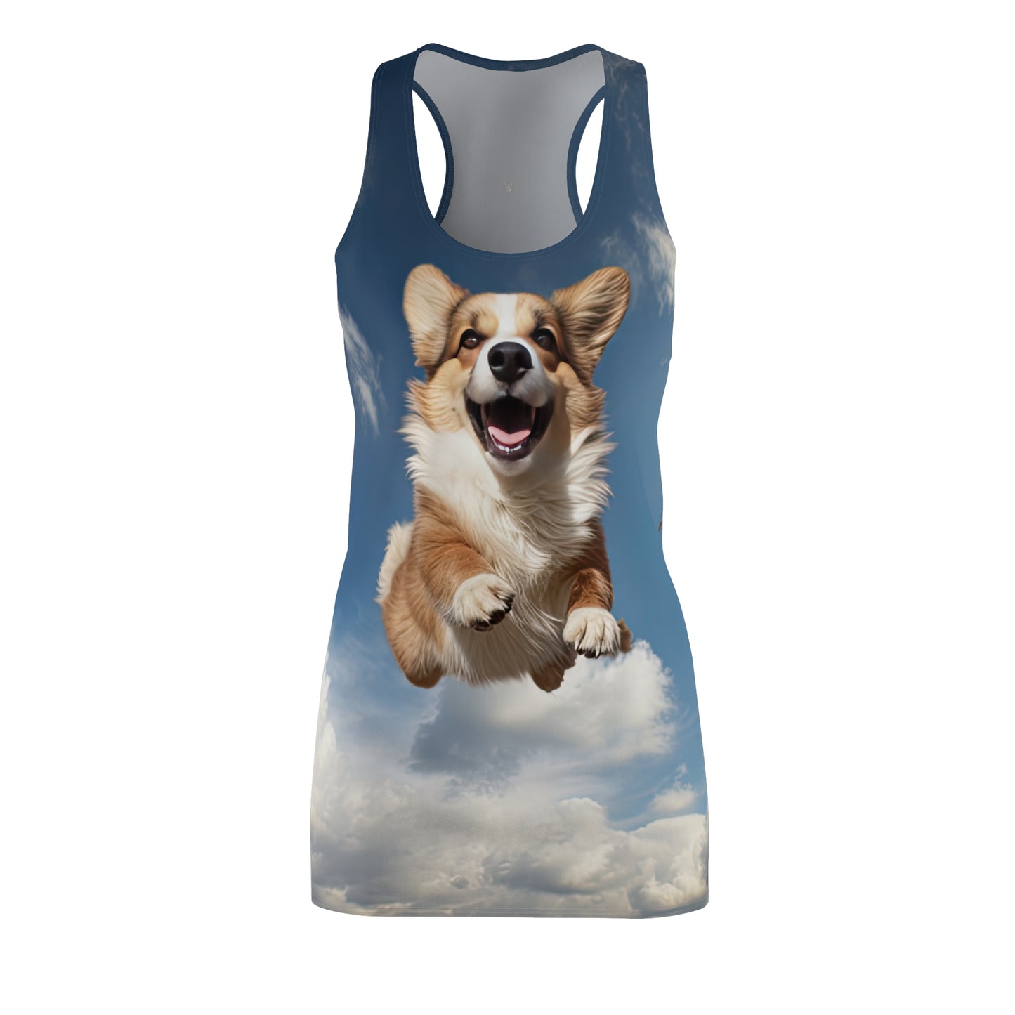 Flying Corgi - Racerback Dress