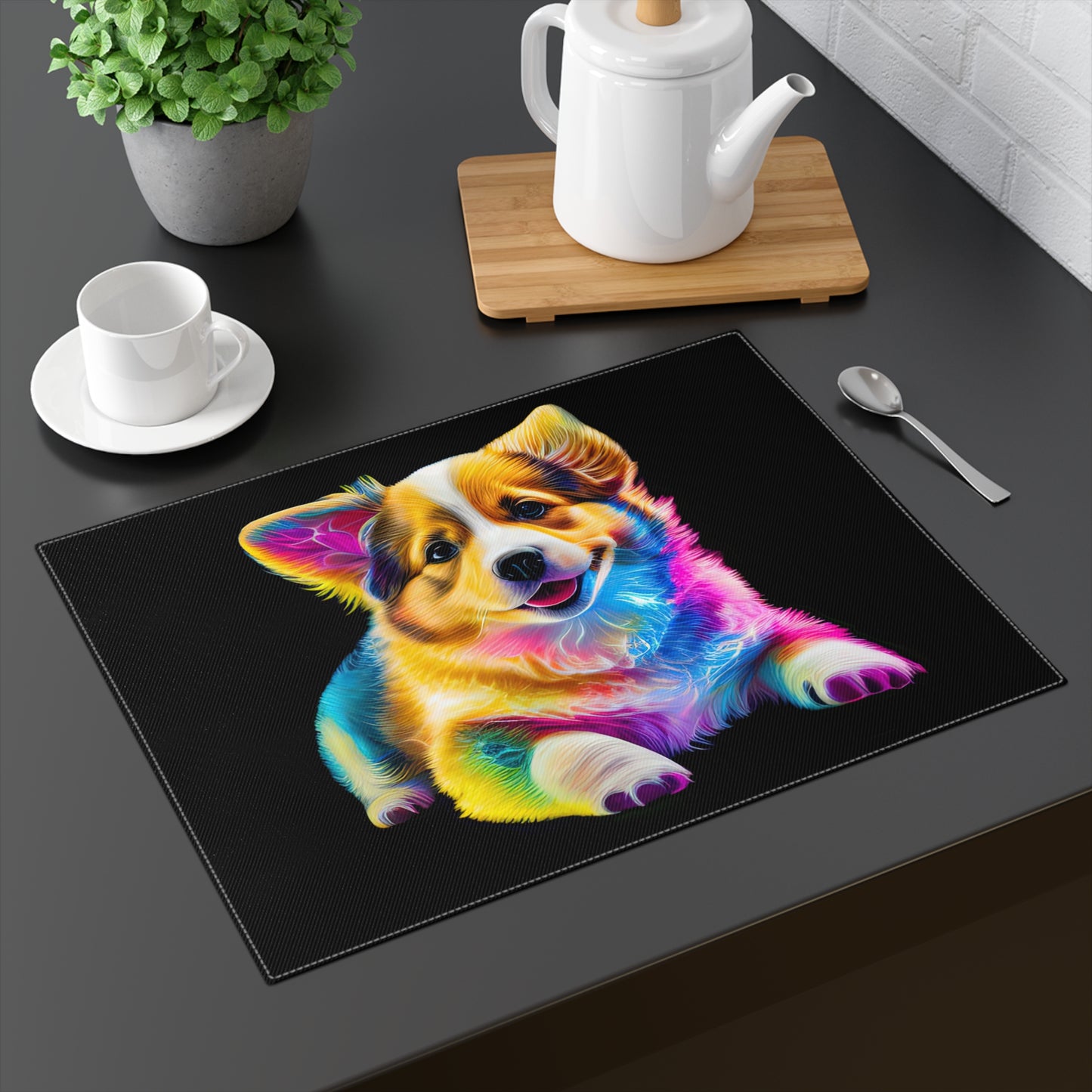 Colorful Corgi - Placemat