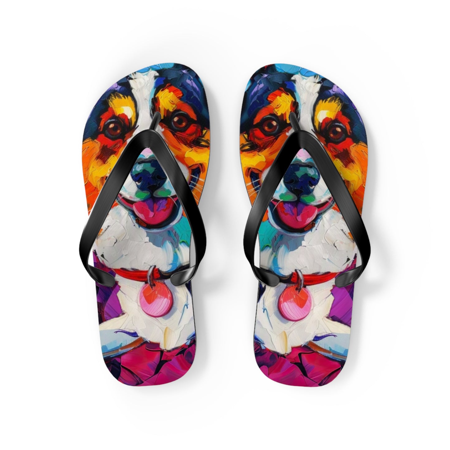 Color Me Corgi Flip-Flops