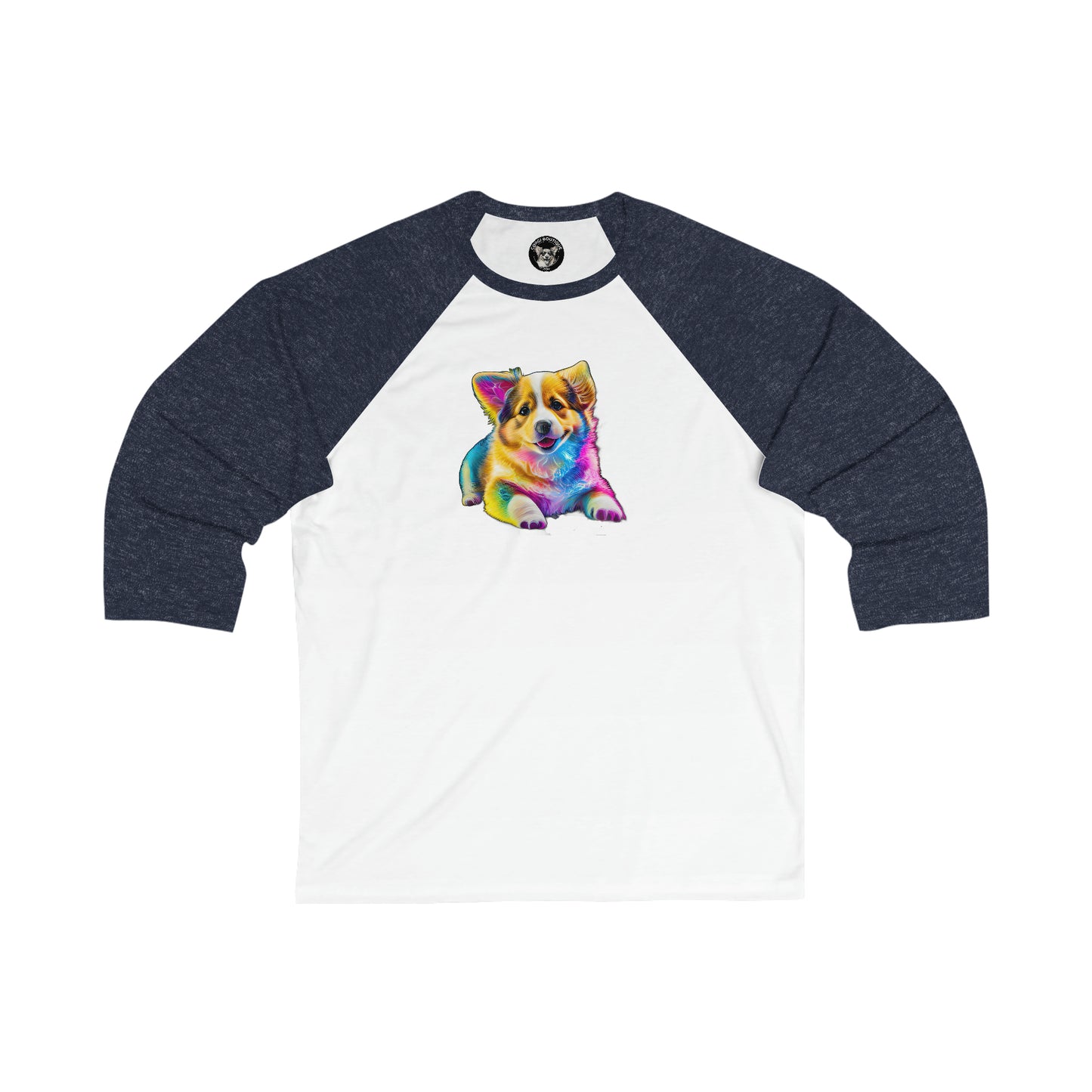 Colorful Corgi - Baseball Shirt