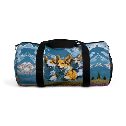 Corgi Racers Running Duffel Bag - Corgi Racing Travel Gym Bag