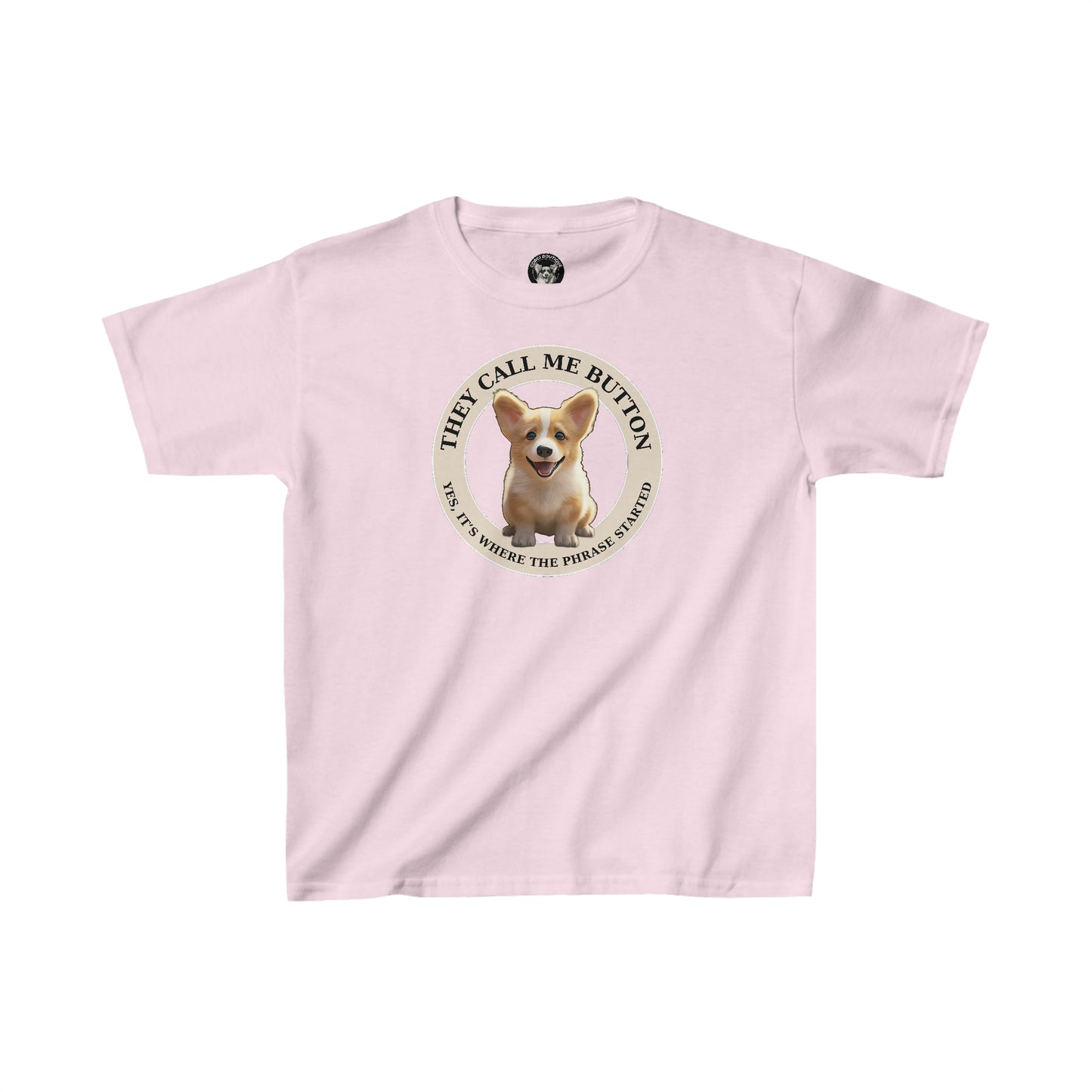 Cute as a Button - Kids Heavy Cotton Tee