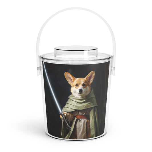 Jedi Corgi - Ice Bucket with Tongs