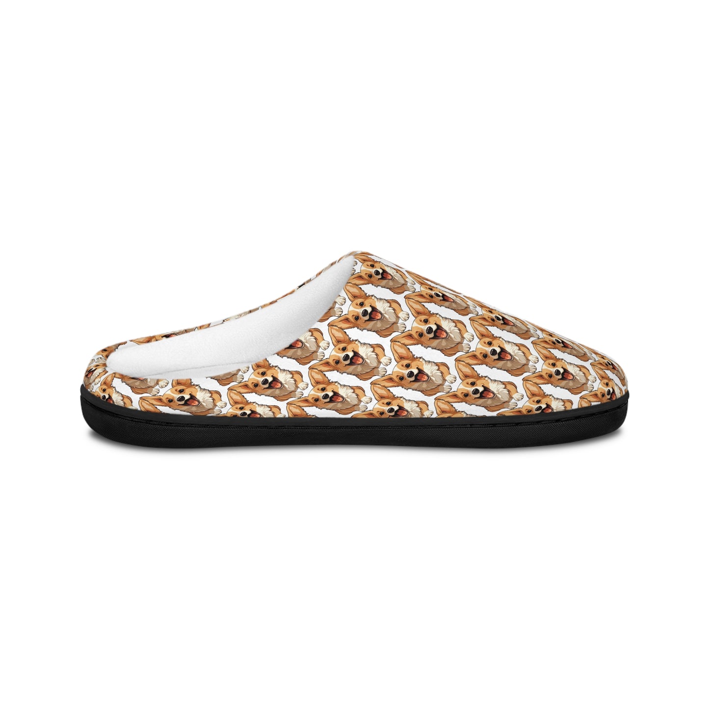 Corgi Cuteness Mosaic Men's Slippers