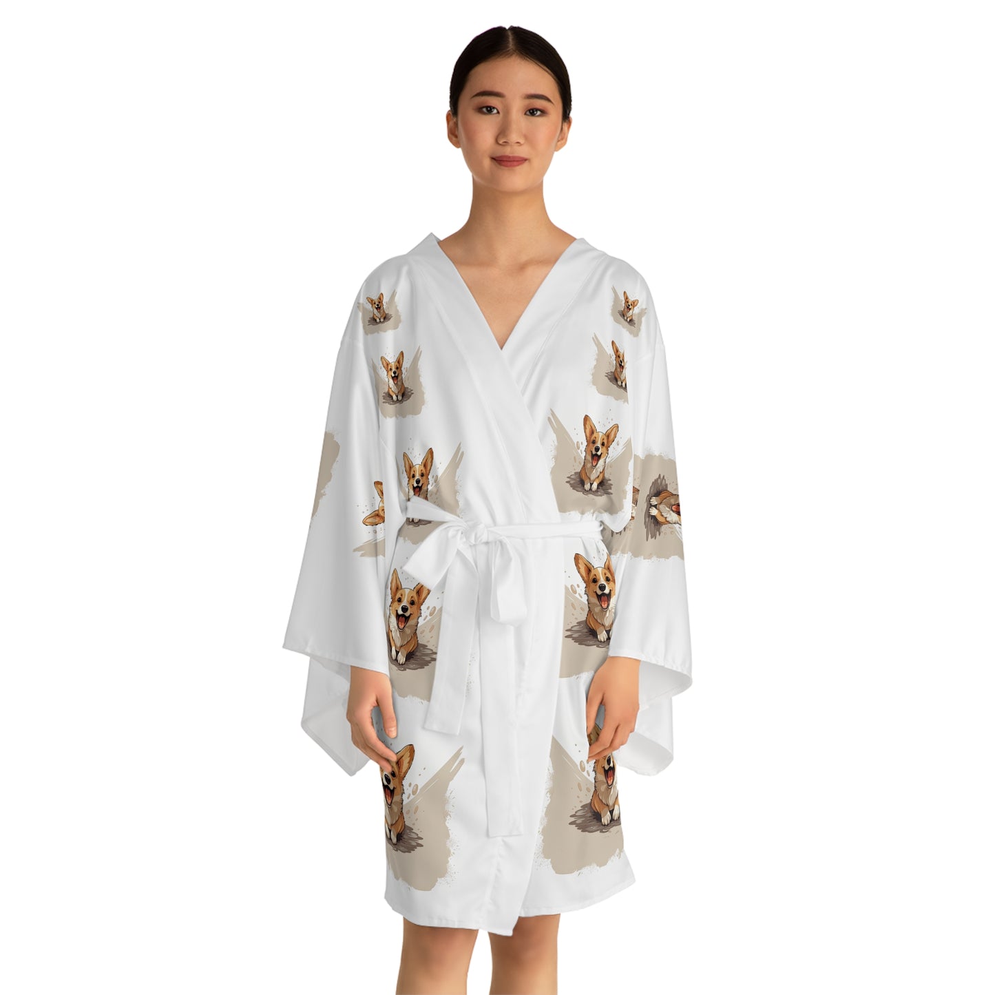 Corgi Cuteness Kimono Robe