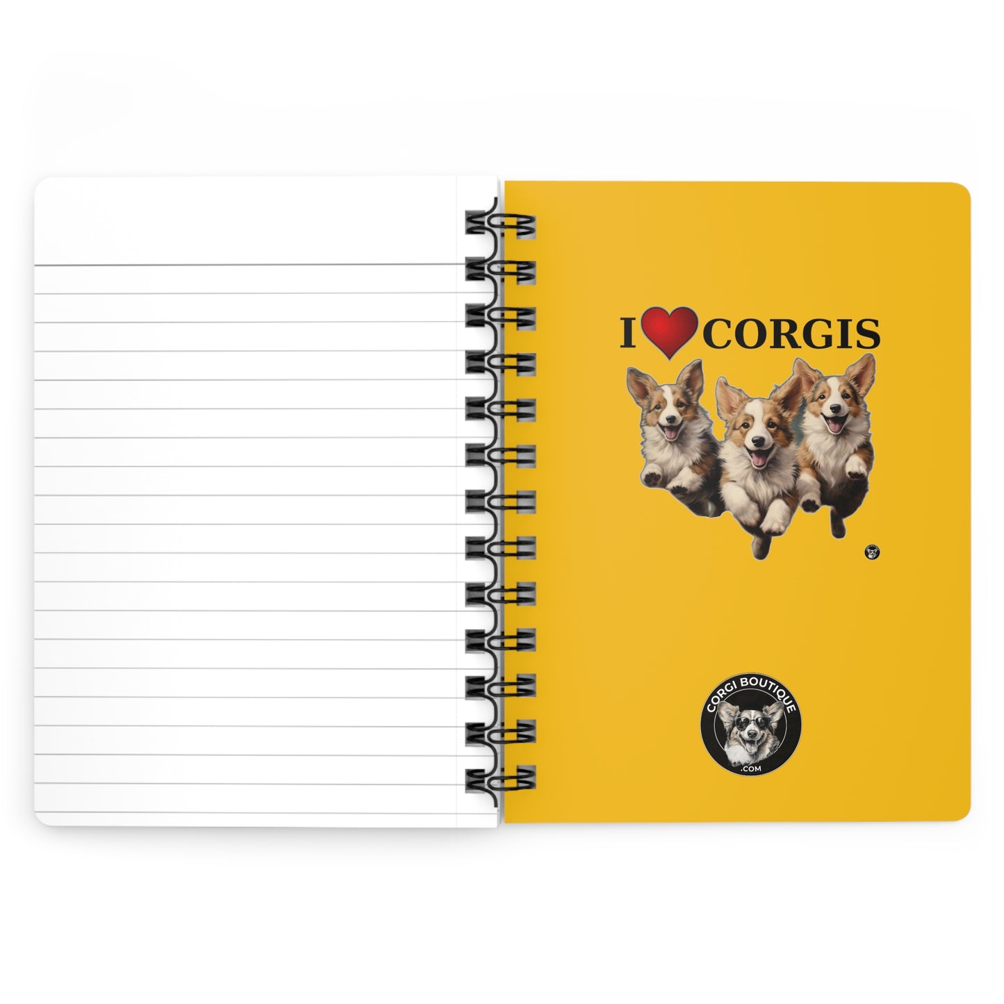 I Heart Corgis - Spiral Bound Notebook