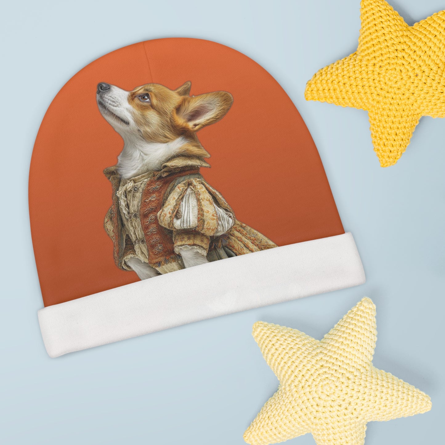 Prince Corgi Baby Beanie