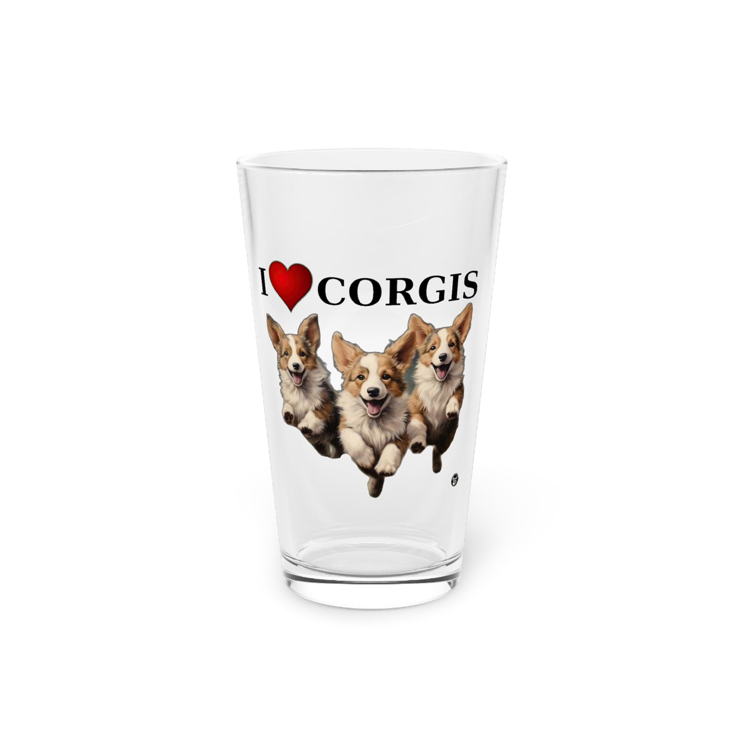 I Heart Corgis - Pint Glass