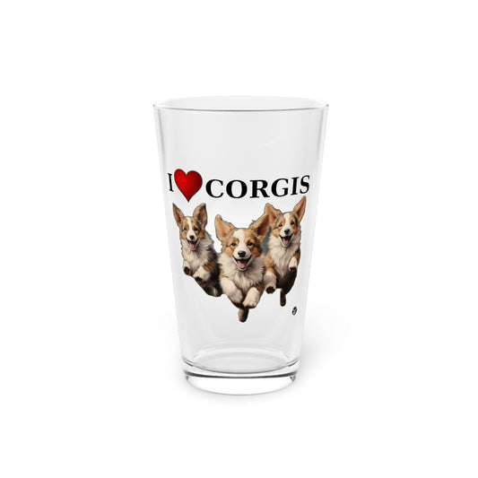 I Heart Corgis - Pint Glass