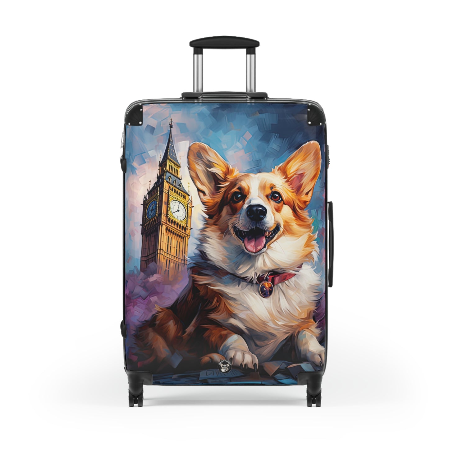 Corgi & Big Ben in London Travel Suitcases – British Theme Rolling Luggage