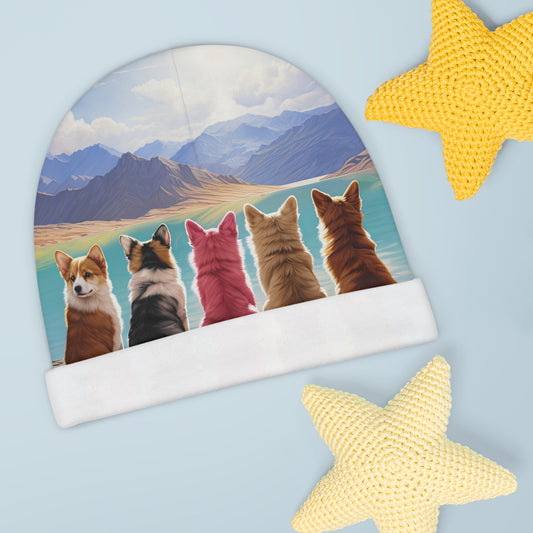 Corgi Lake Baby Beanie