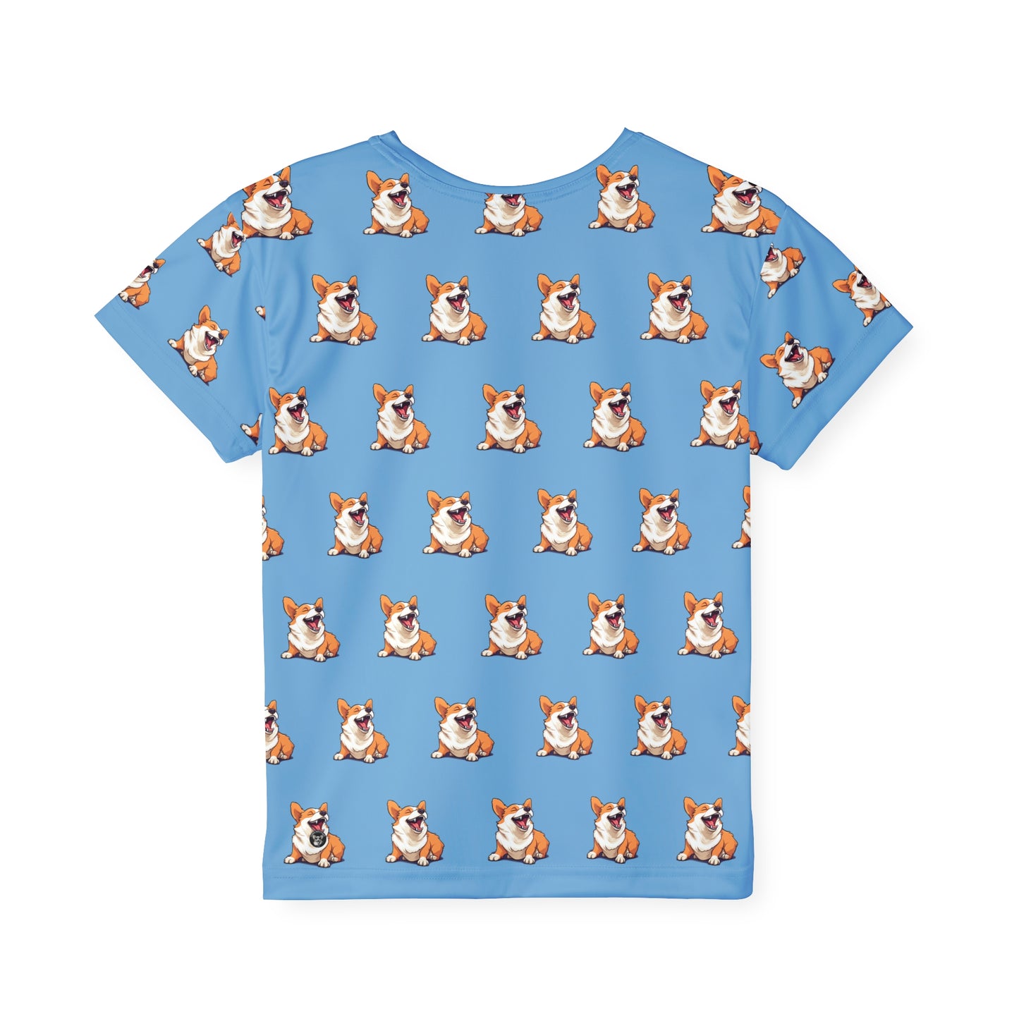 Comical Corgi Kid's Sports Tee
