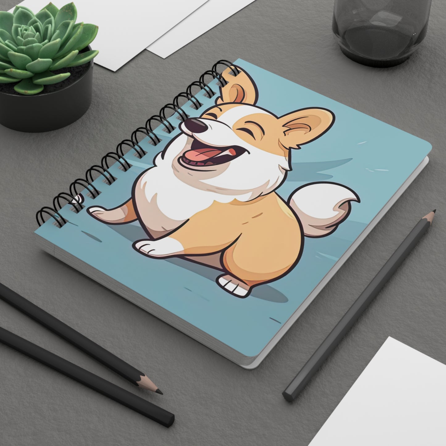 Corgi Couple - Spiral Bound Notebook