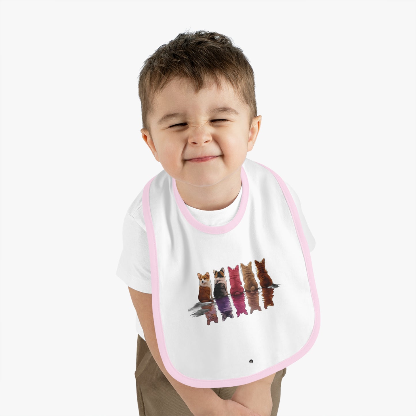 Corgi Reflection - Baby Bib