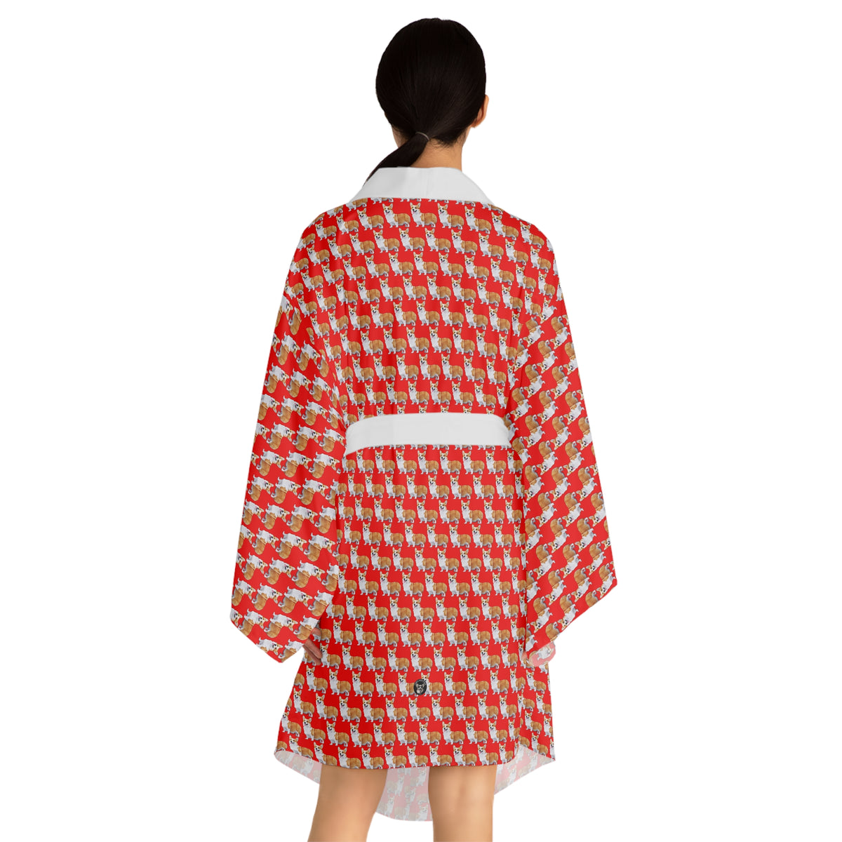 Best In Show Kimono Robe - Silky Red Corgi Housecoat