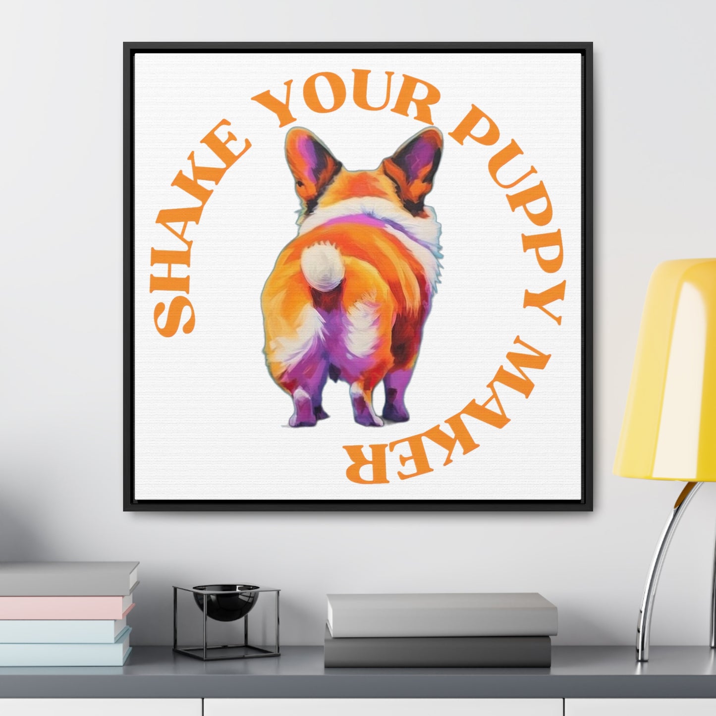 Shake Your Puppy Maker - Framed on Canvas