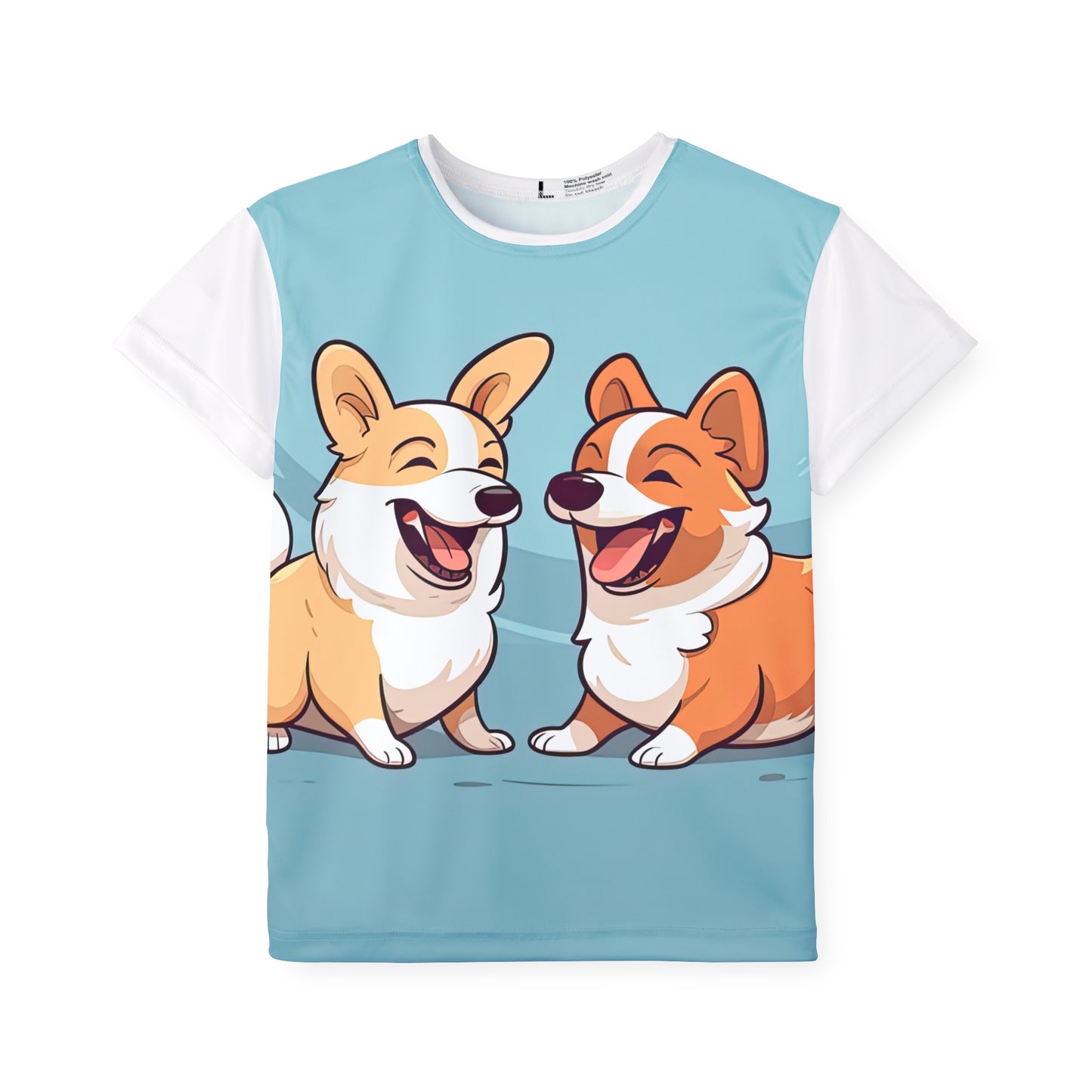 Corgi Couple Kid's Sports Tee