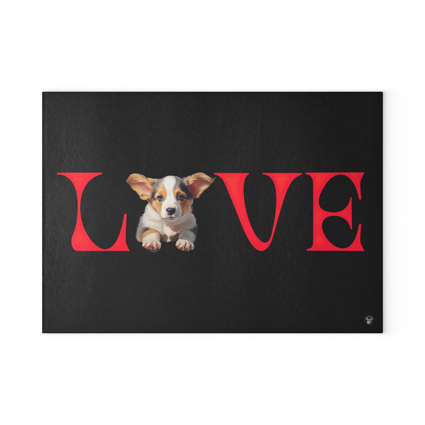 LOVE - Glass Cutting Board