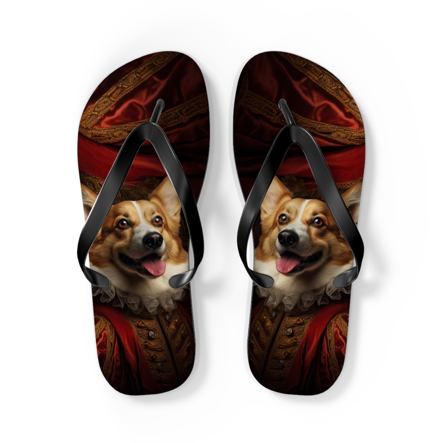 Renaissance Corgi Flip-Flops