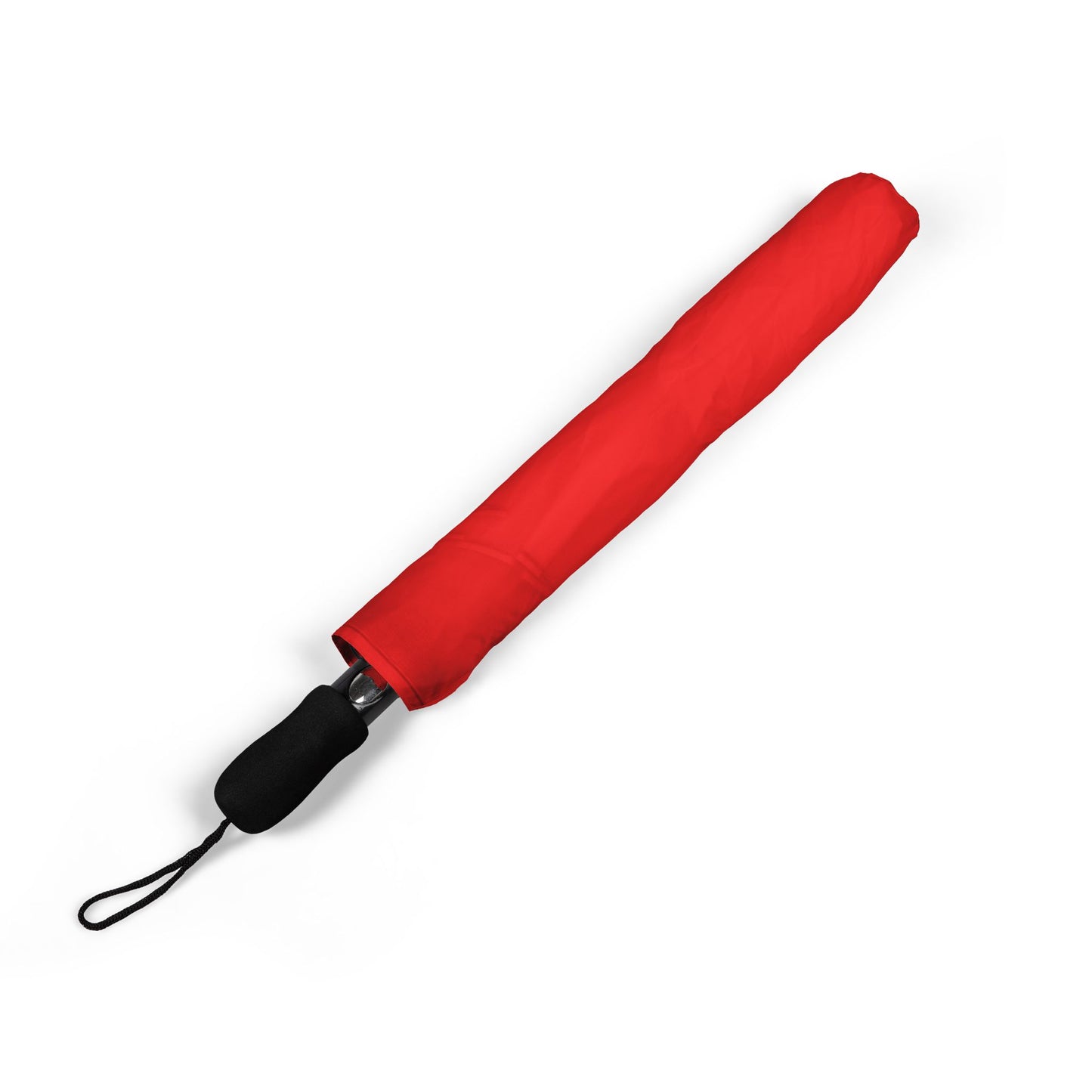 Corgi Love Red Foldable Umbrella — Compact Semi-Automatic Rain Parasol with Romantic Design