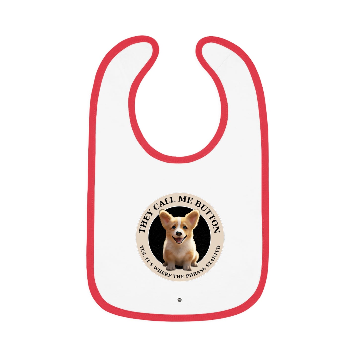 Cute as a Button - Baby Bib