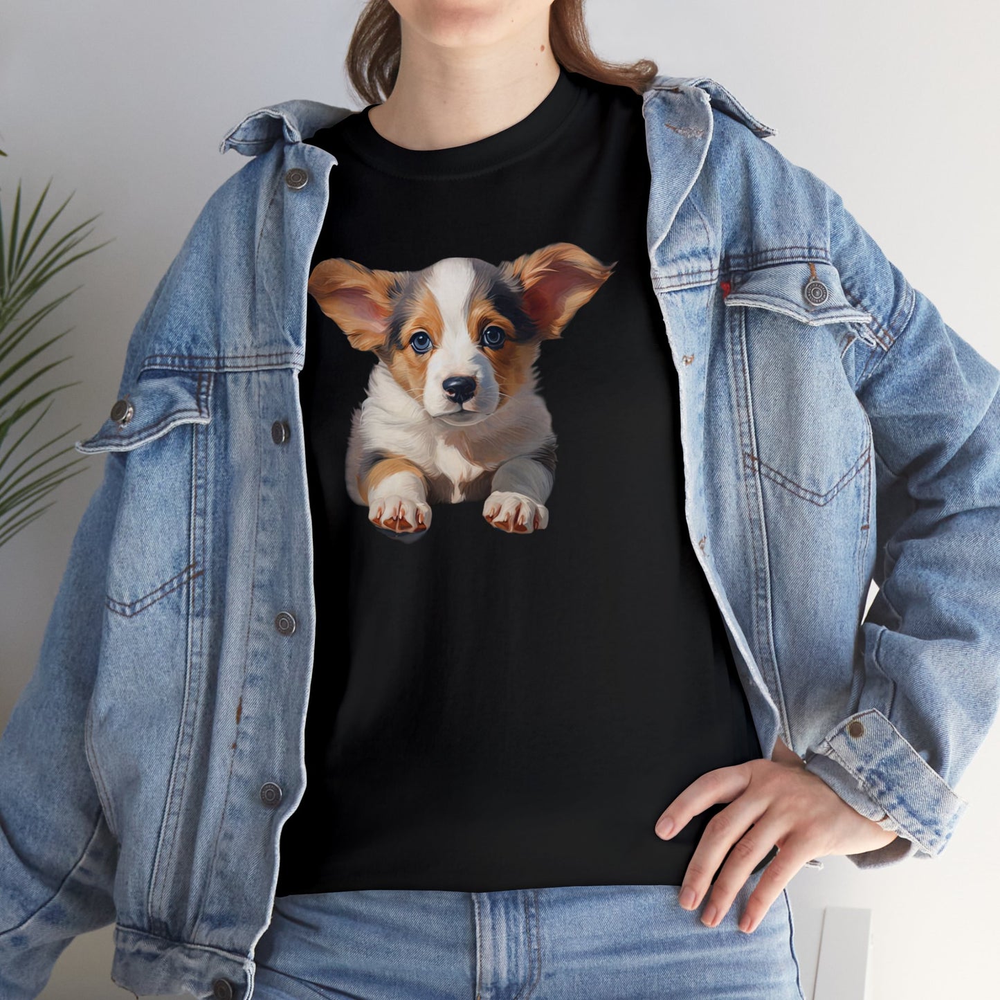 Puppy Portrait - Unisex Heavy Cotton Tee