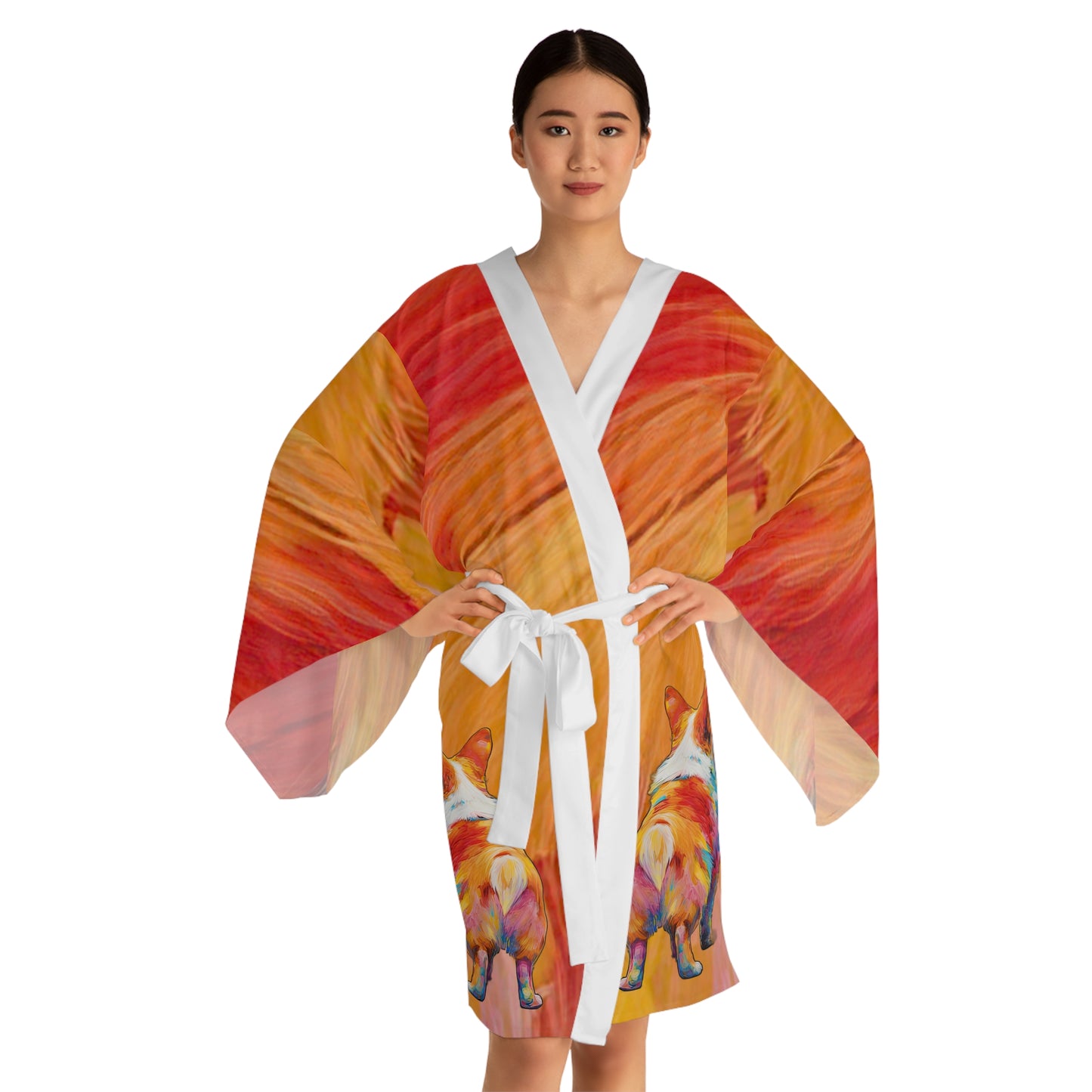 Kimono peignoir « Prête... À vos marques... Amusez-vous »