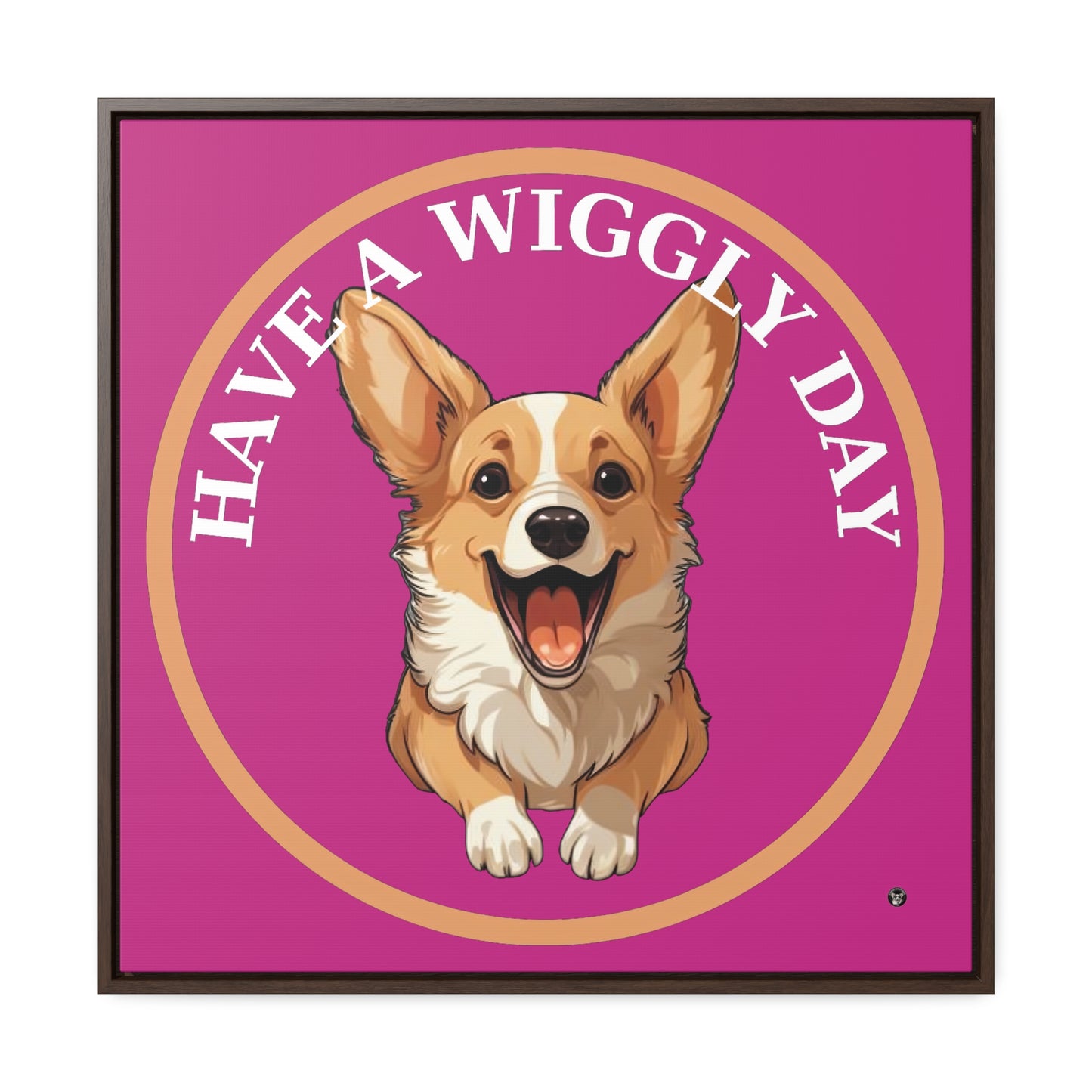 Have a Wiggly Day - Framed on Canvas