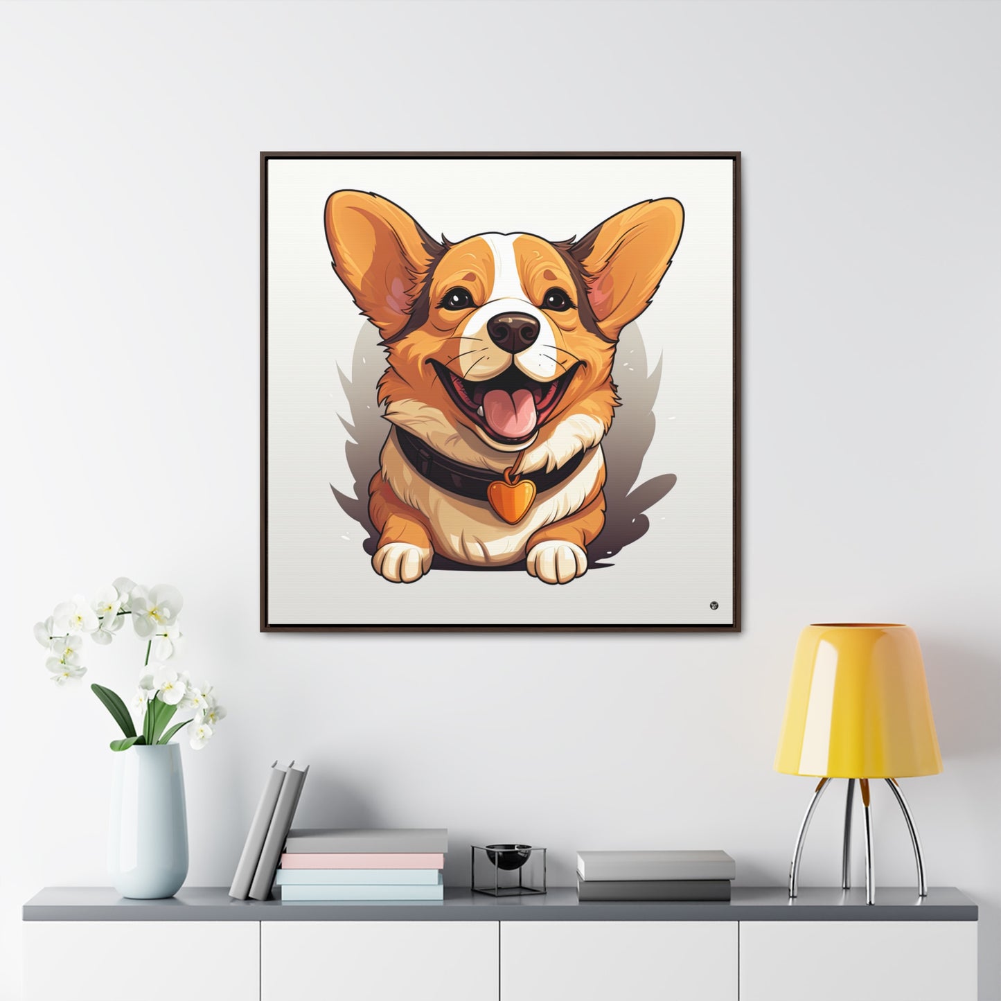 Puppy Love - Framed on Canvas