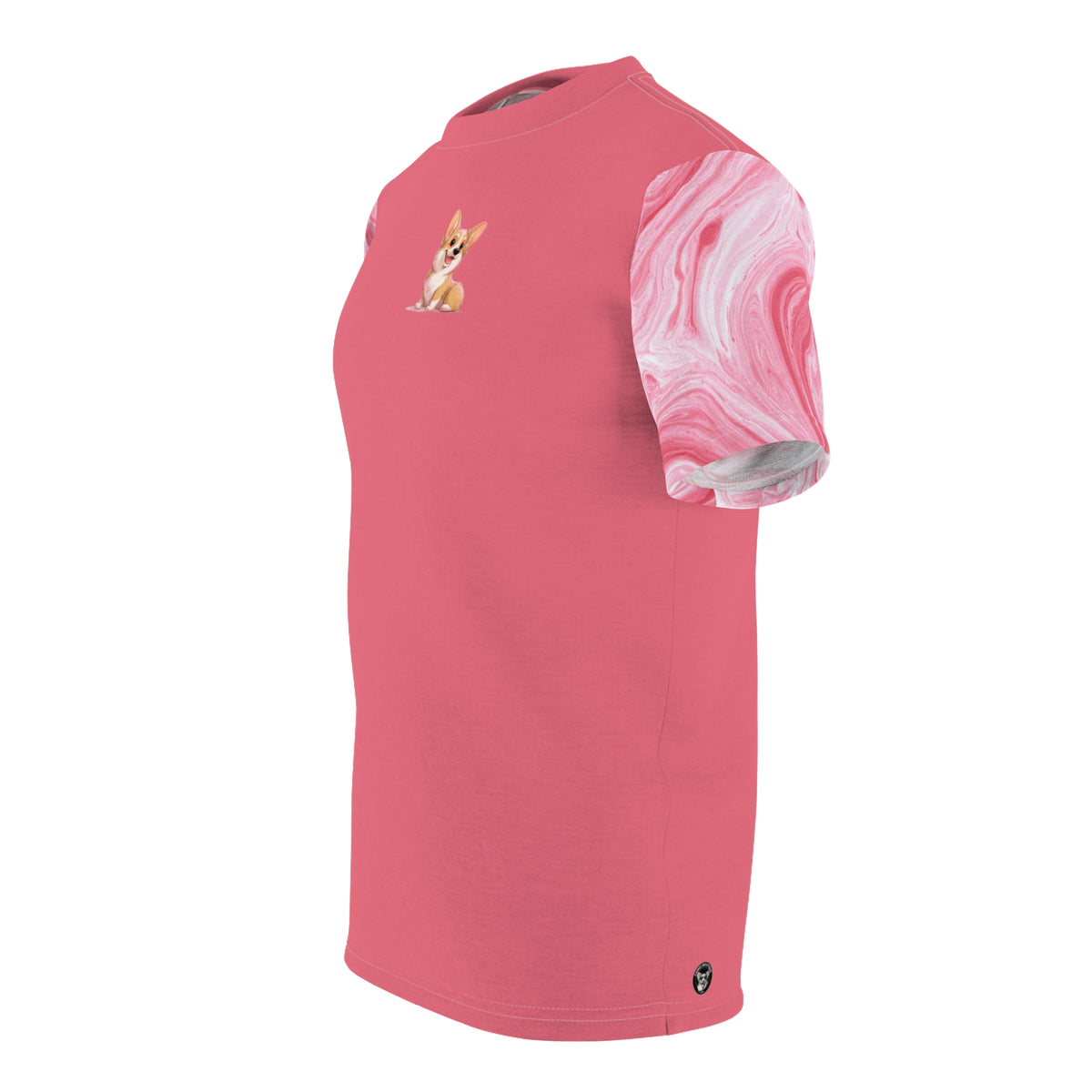 The Cuddle Connoisseur Unisex Bold Designer Tee — Strawberry Swirl Edition